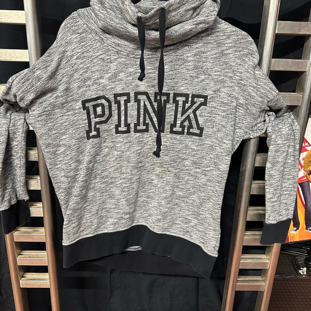 PINK Victoria's Secret Heathered Hoodie Size XS